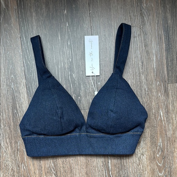 Ofuure Dark Blue Denim Ruffle Skirt Set - Picture 2 of 9